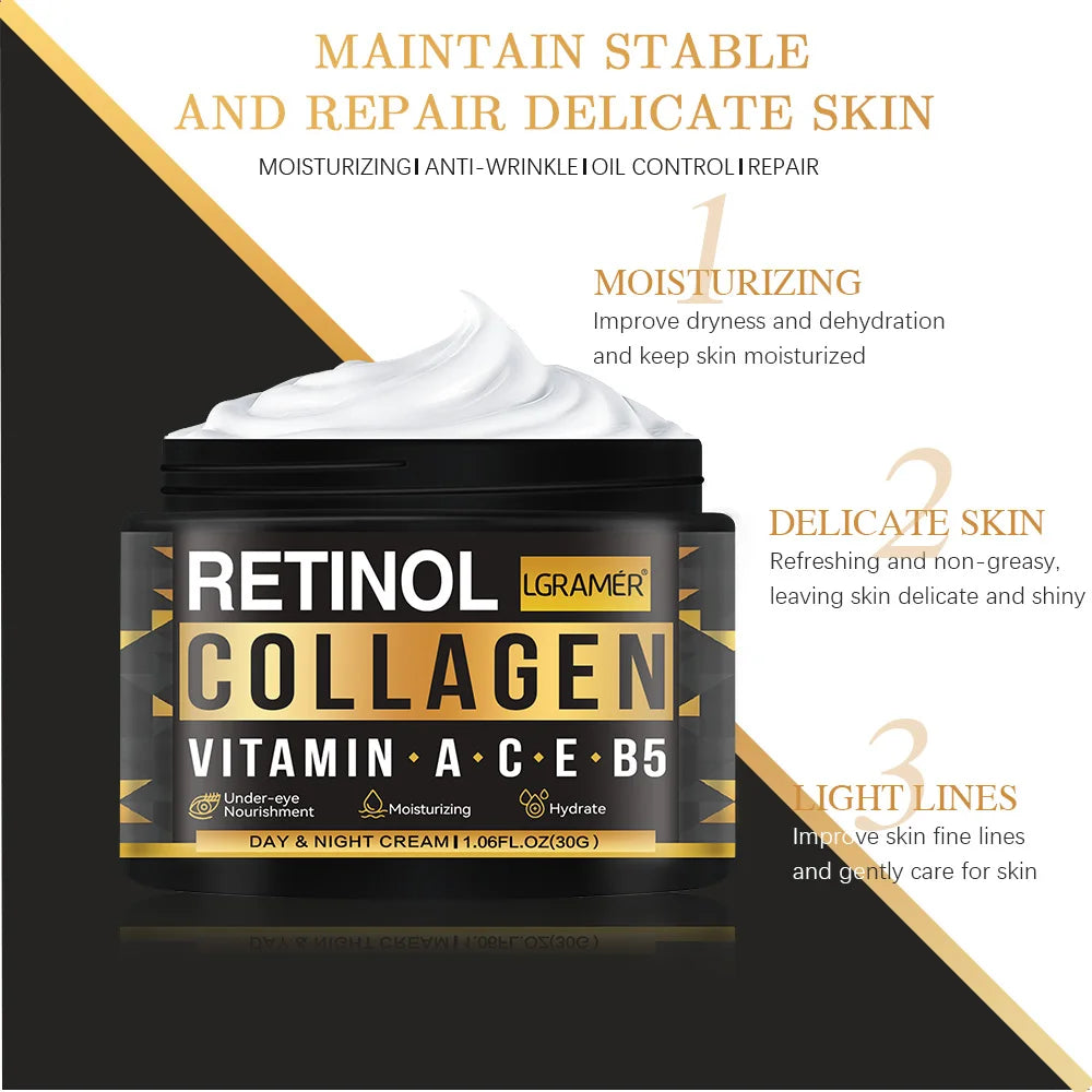 Men's Retinol Collagen Face Cream 30g/60g by HitMyNeed