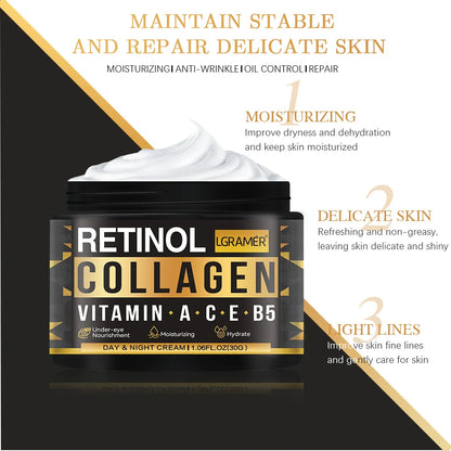 Men's Retinol Collagen Face Cream 30g/60g by HitMyNeed