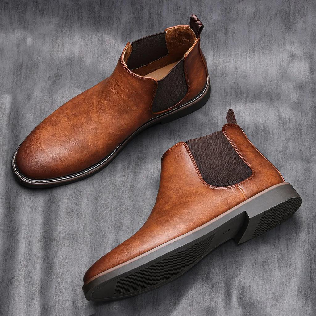 Men's Retro Chelsea Boots - Comfortable & Stylish by HitMyNeed