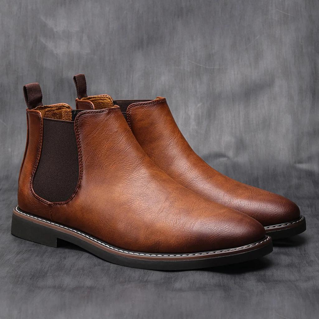 Men's Retro Chelsea Boots - Comfortable & Stylish by HitMyNeed