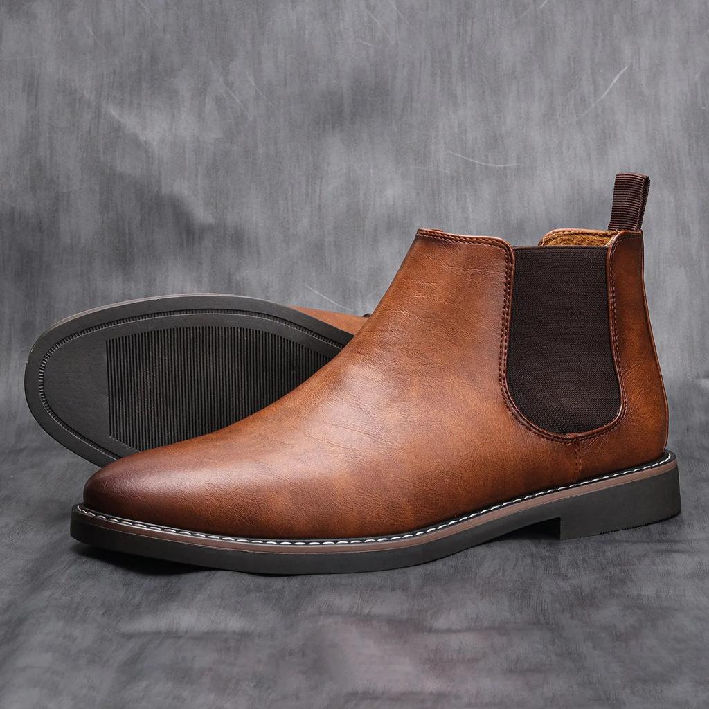 Men's Retro Chelsea Boots - Comfortable & Stylish by HitMyNeed