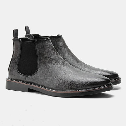 Men's Retro Chelsea Boots - Comfortable & Stylish grey-5241 44.0 by HitMyNeed