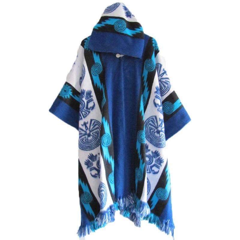 Men's Retro Hooded Knitted Shawl Coat by HitMyNeed