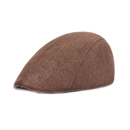 Men's Retro Tweed Newsboy Cap with Brim coffee by HitMyNeed