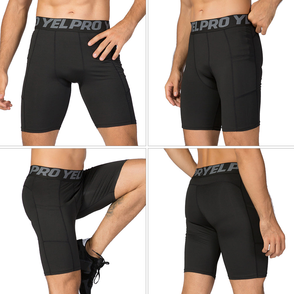 Men's Running Shorts 3-Pack with Side Pockets by HitMyNeed