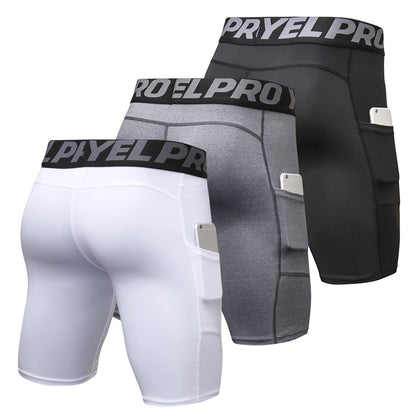 Men's Running Shorts 3-Pack with Side Pockets by HitMyNeed