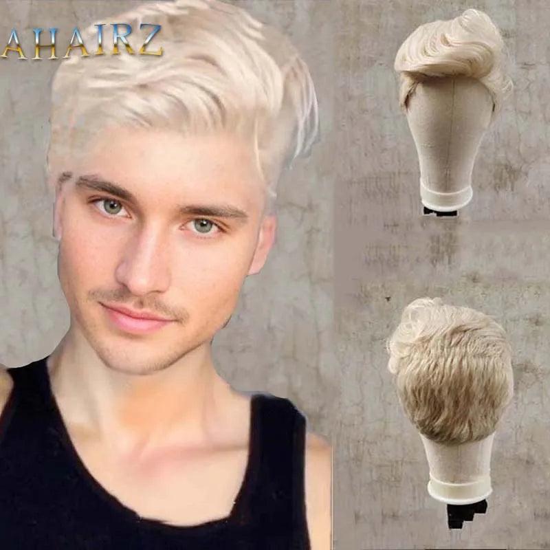 Men's Short Synthetic Ombre Blonde Pixie Wig by HitMyNeed