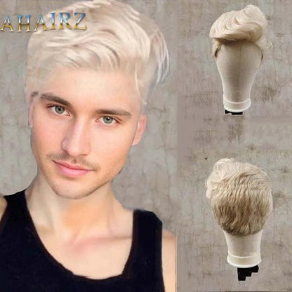 Men's Short Synthetic Ombre Blonde Pixie Wig by HitMyNeed