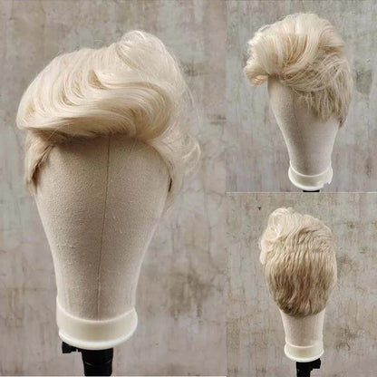 Men's Short Synthetic Ombre Blonde Pixie Wig blonde by HitMyNeed
