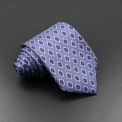 Men's Silk Tie 7.5cm - Dotted Floral Wedding & Business 11.0 by HitMyNeed