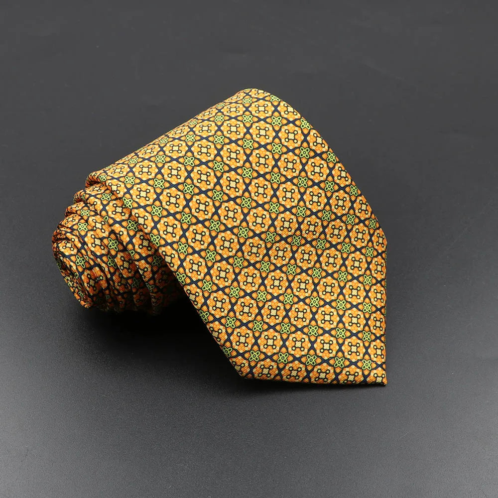 Men's Silk Tie 7.5cm - Dotted Floral Wedding & Business 30.0 by HitMyNeed