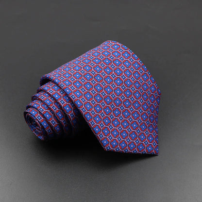 Men's Silk Tie 7.5cm - Dotted Floral Wedding & Business 49.0 by HitMyNeed