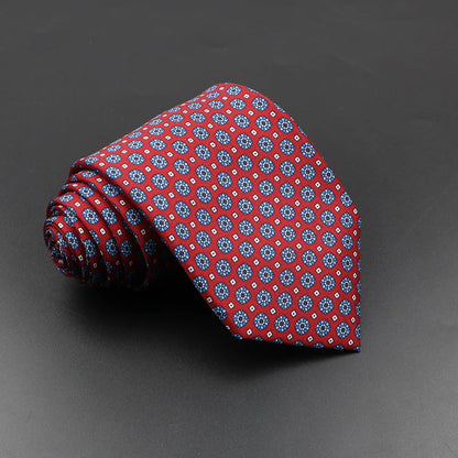 Men's Silk Tie 7.5cm - Dotted Floral Wedding & Business 4.0 by HitMyNeed