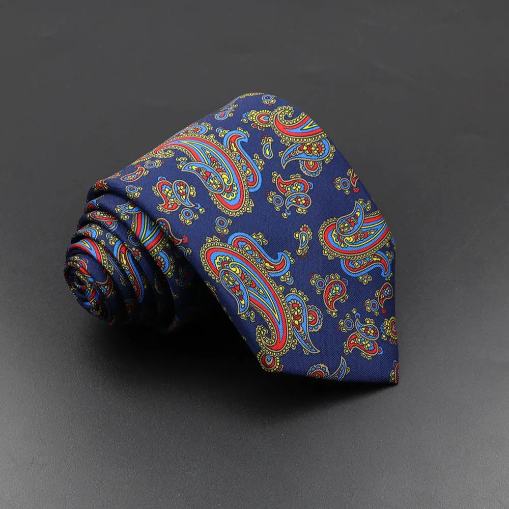 Men's Silk Tie 7.5cm - Dotted Floral Wedding & Business by HitMyNeed
