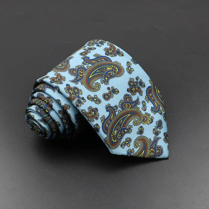 Men's Silk Tie 7.5cm - Dotted Floral Wedding & Business 7.0 by HitMyNeed