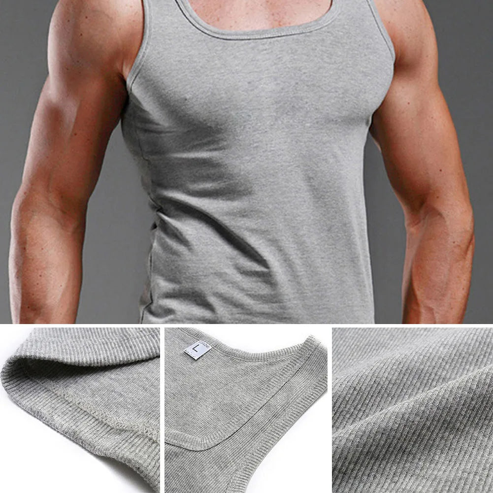 Men's Sleeveless Tank Top for Training and Leisure by HitMyNeed