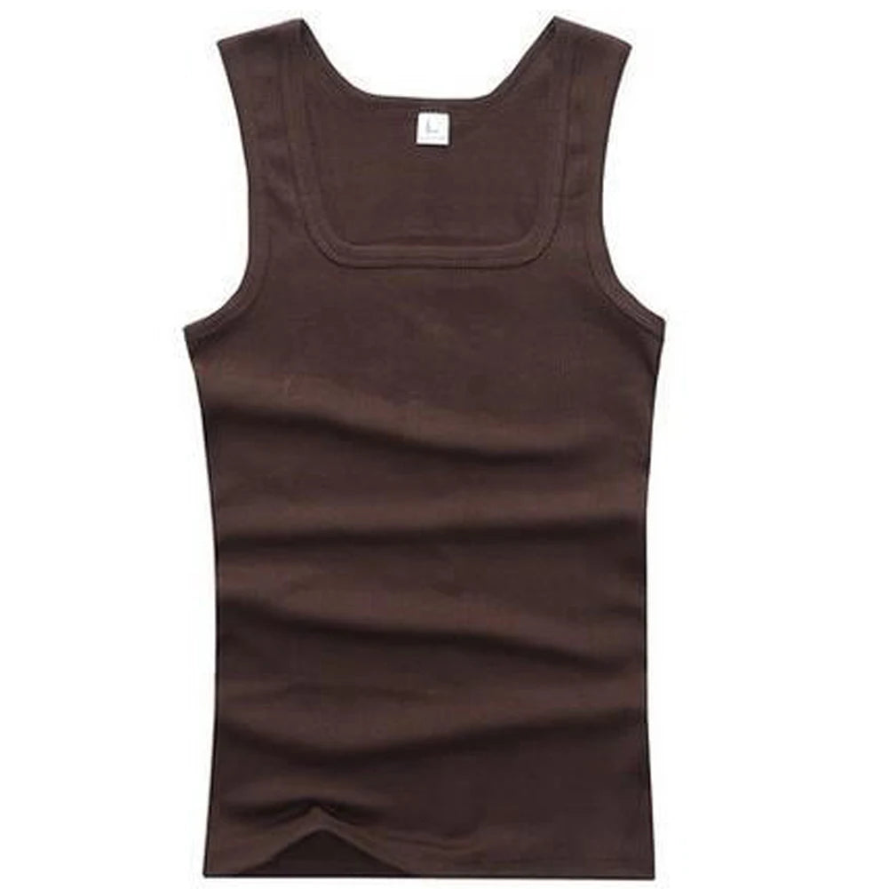Men's Sleeveless Tank Top for Training and Leisure coffee m by HitMyNeed