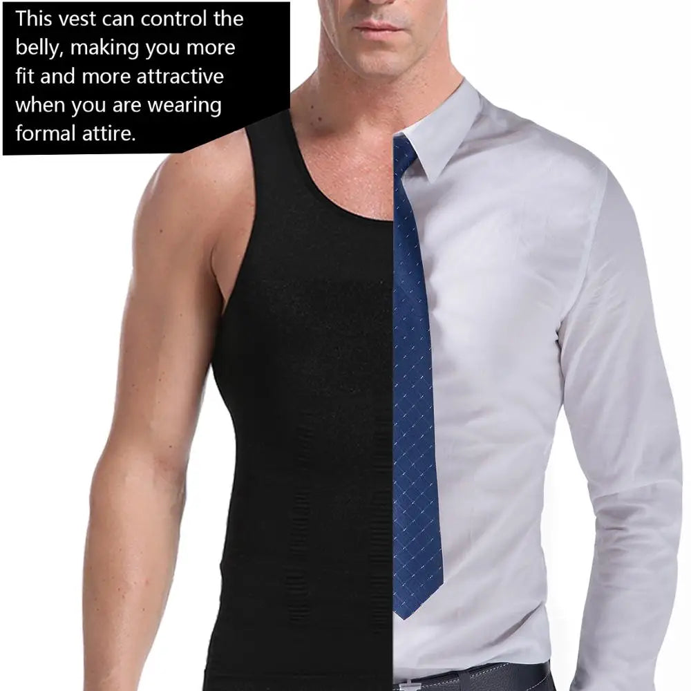 Men's Slimming Compression Vest with Abdominal Control by HitMyNeed