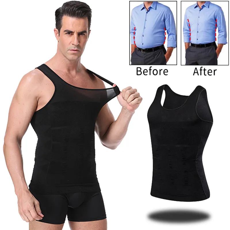 Men's Slimming Compression Vest with Abdominal Control by HitMyNeed