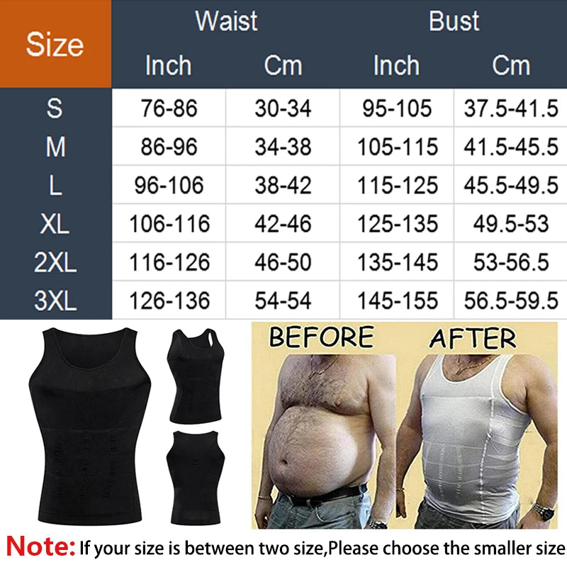 Men's Slimming Compression Vest with Abdominal Control by HitMyNeed