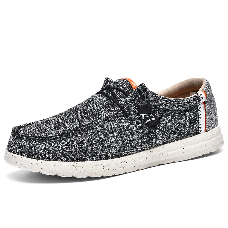 Men's Slip-On Canvas Shoes for Everyday Wear dark-grey 41.0 by HitMyNeed
