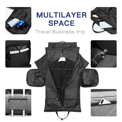 Men's Suit Travel Duffel Bag with Shoe Compartment by HitMyNeed
