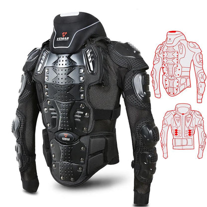 Men's Summer Motocross Full Body Armor Jacket by HitMyNeed