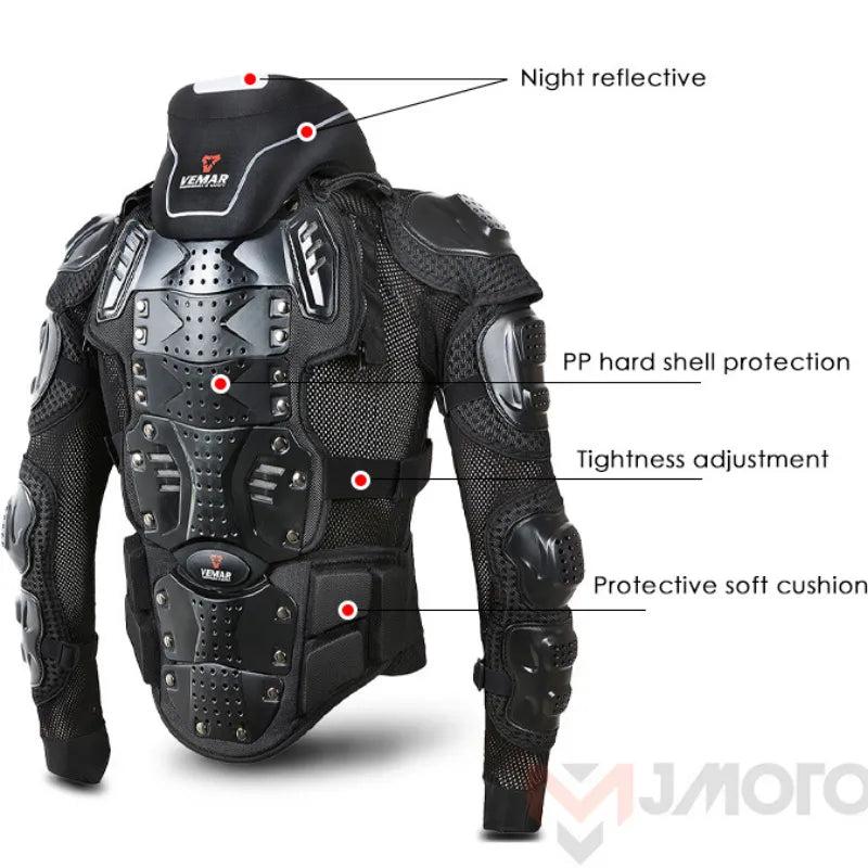 Men's Summer Motocross Full Body Armor Jacket by HitMyNeed