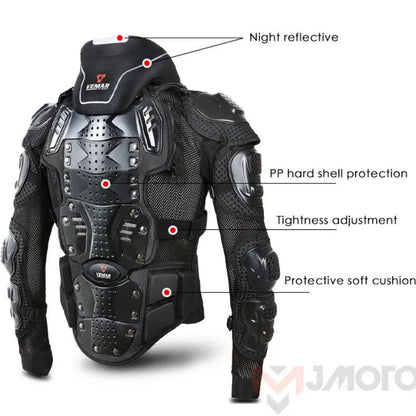 Men's Summer Motocross Full Body Armor Jacket by HitMyNeed