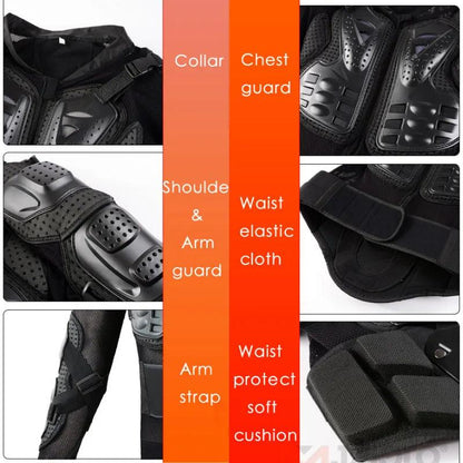Men's Summer Motocross Full Body Armor Jacket by HitMyNeed