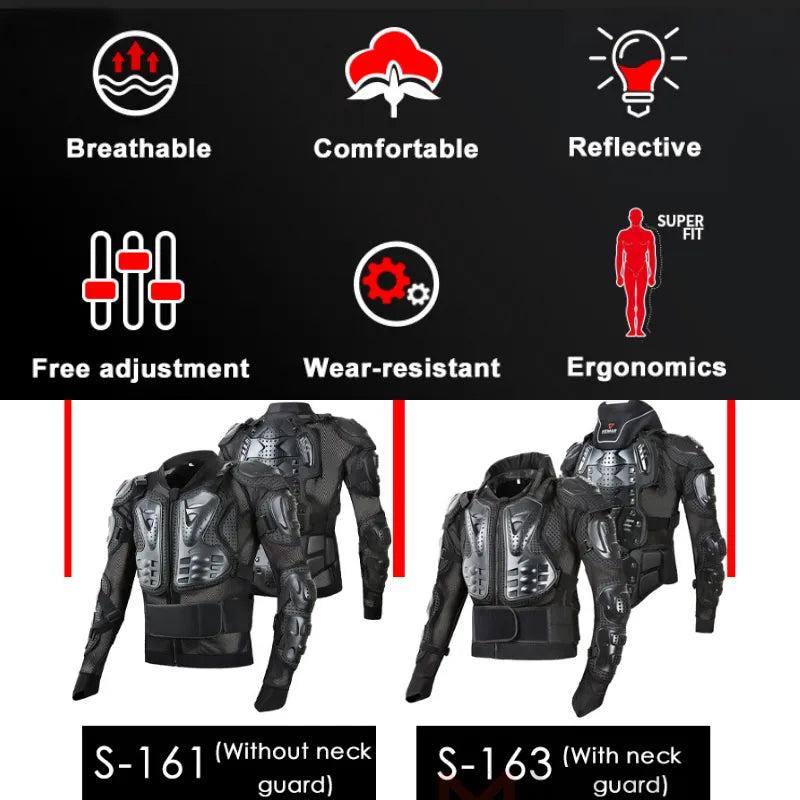 Men's Summer Motocross Full Body Armor Jacket by HitMyNeed