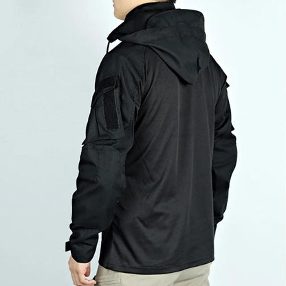 Men's Tactical Camouflage Long Sleeve Hooded Shirt by HitMyNeed