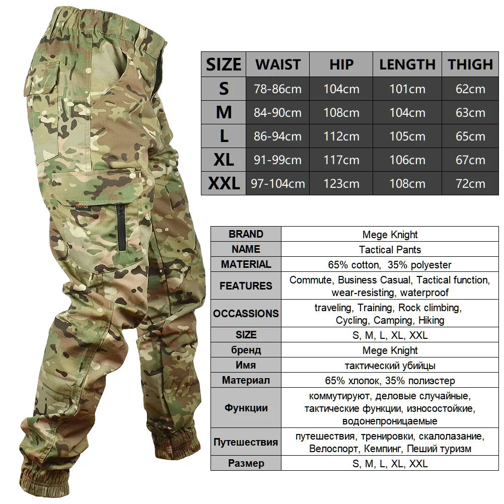 Men's Tactical Camouflage Ripstop Cargo Joggers by HitMyNeed