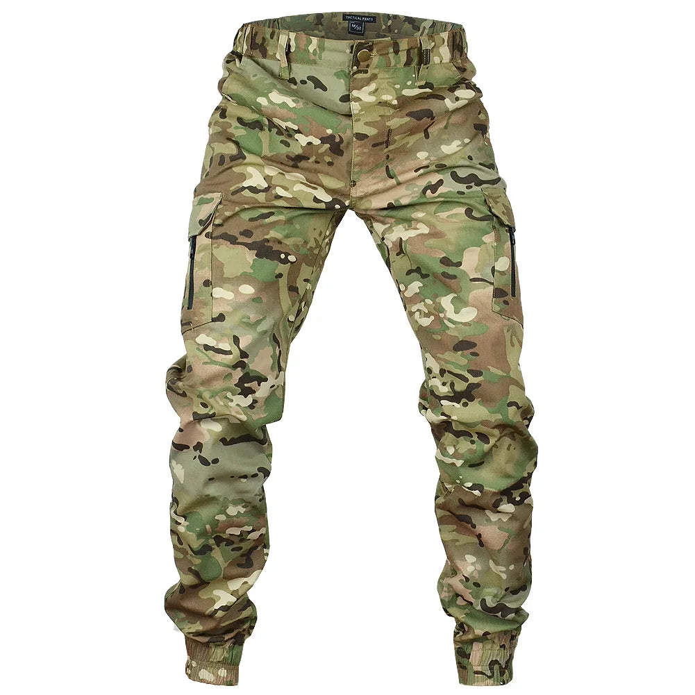 Men's Tactical Camouflage Ripstop Cargo Joggers cp 32-m60-70kg by HitMyNeed