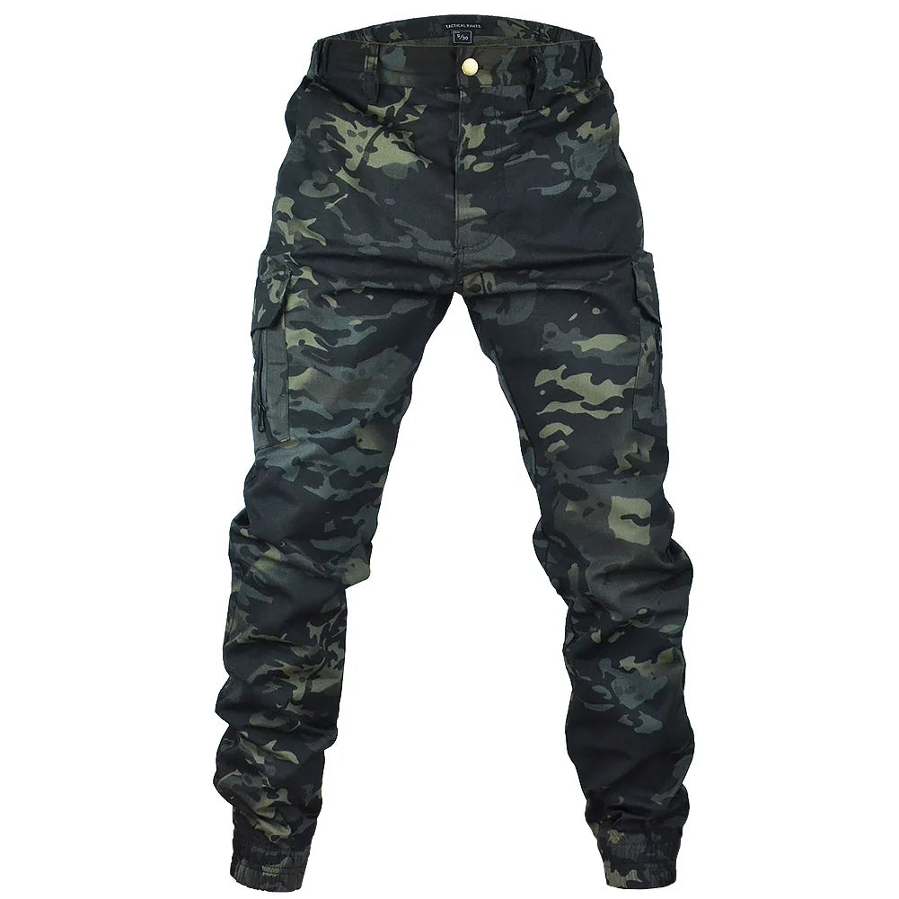Men's Tactical Camouflage Ripstop Cargo Joggers cpbk 30-s50-60kg by HitMyNeed