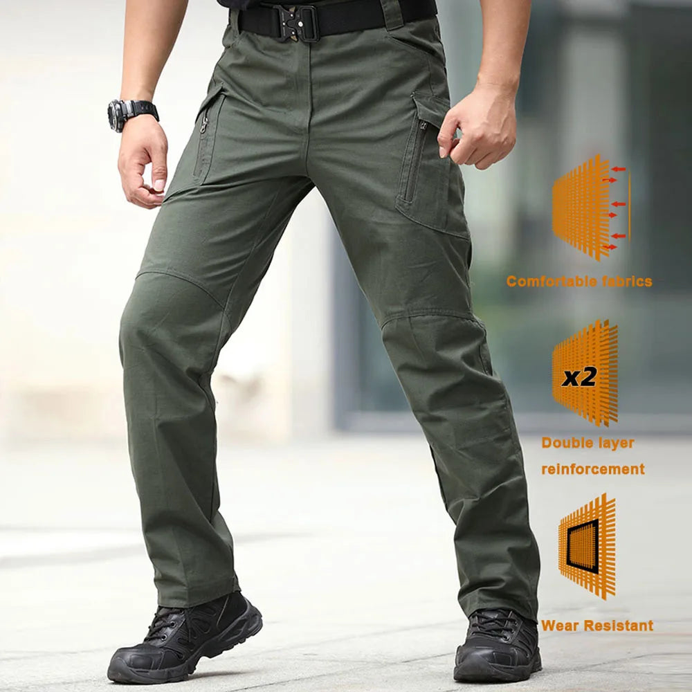 Men's Tactical Cargo Jogger Pants with Multi Pockets by HitMyNeed