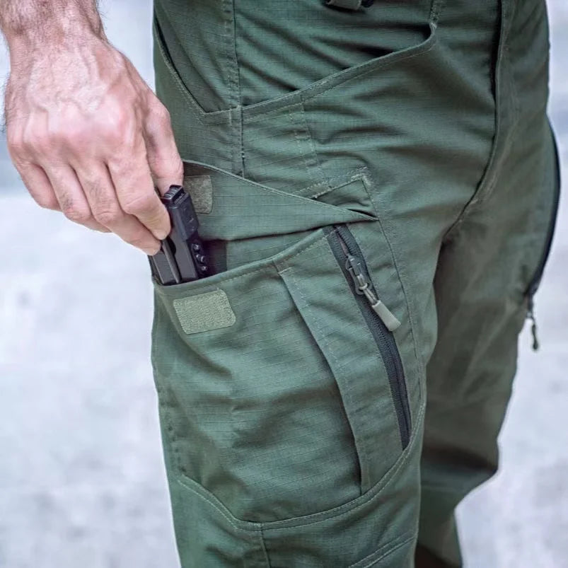 Men's Tactical Elastic Cargo Pants for Outdoor Use by HitMyNeed