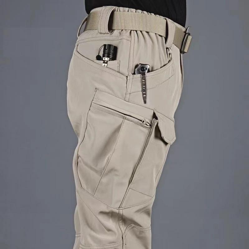 Men's Tactical Elastic Cargo Pants for Outdoor Use by HitMyNeed