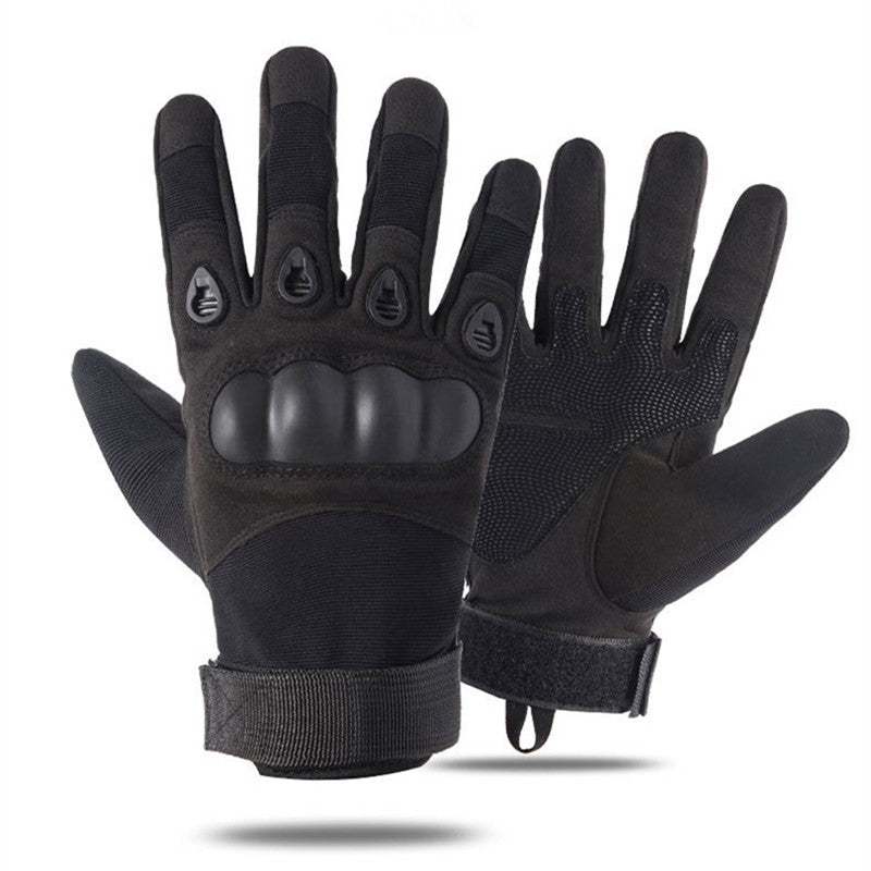 Men's Tactical Full Finger Outdoor Sports Gloves black-365458 m by HitMyNeed