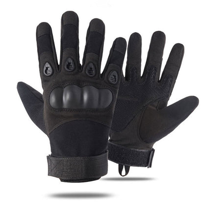 Men's Tactical Full Finger Outdoor Sports Gloves black-365458 m by HitMyNeed
