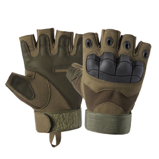 Men's Tactical Full Finger Outdoor Sports Gloves upgrade-army-green l by HitMyNeed
