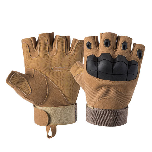 Men's Tactical Full Finger Outdoor Sports Gloves upgrade-khaki xl by HitMyNeed