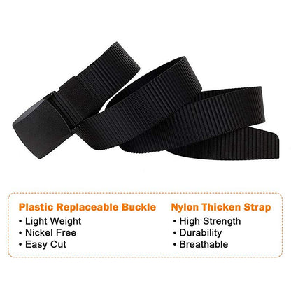 Men's Tactical Nylon Belt with Automatic Buckle by HitMyNeed