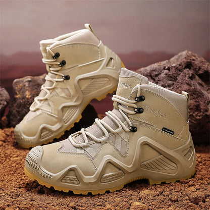 Men's Tactical Waterproof Boots with Straps by HitMyNeed