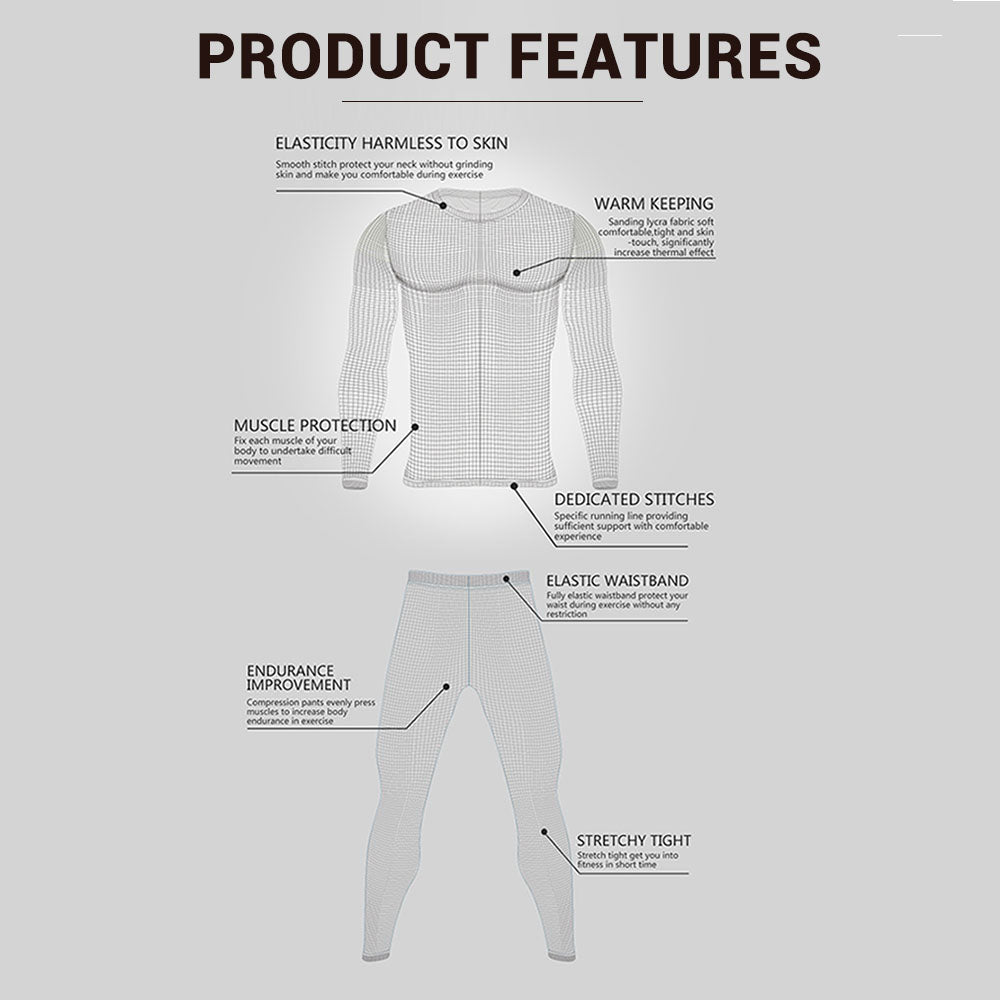 Men's Thermal Motorcycle Base Layer Set by HitMyNeed