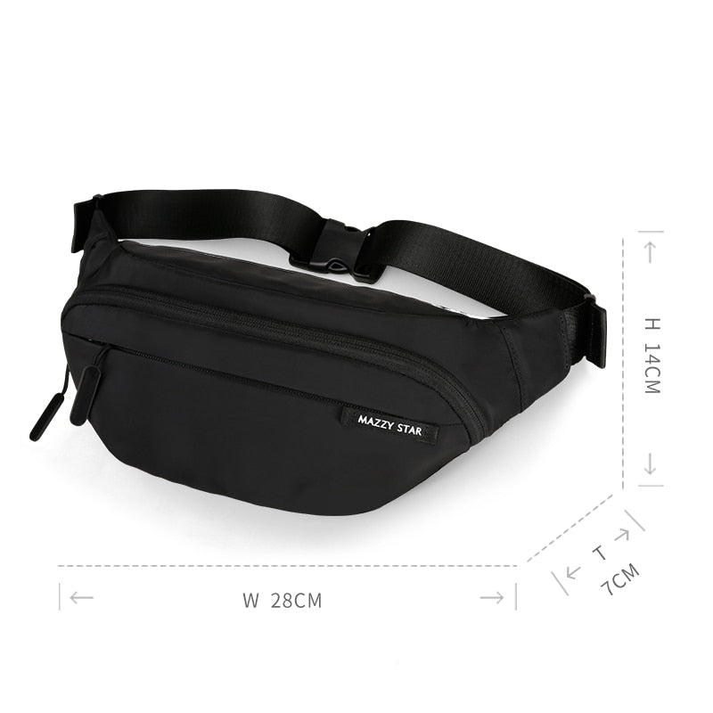 Men's Waist Bag Fanny Pack with Adjustable Strap by HitMyNeed