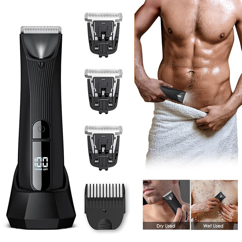 Men's Waterproof Body Trimmer & Epilator IPX7 by HitMyNeed