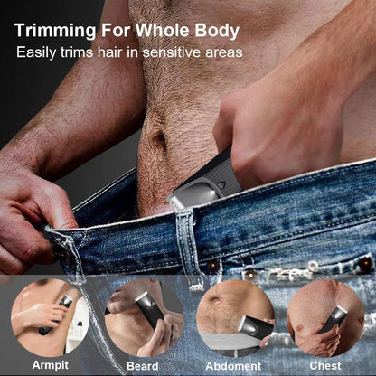 Men's Waterproof Body Trimmer & Epilator IPX7 by HitMyNeed