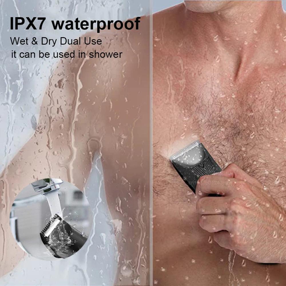 Men's Waterproof Body Trimmer & Epilator IPX7 by HitMyNeed