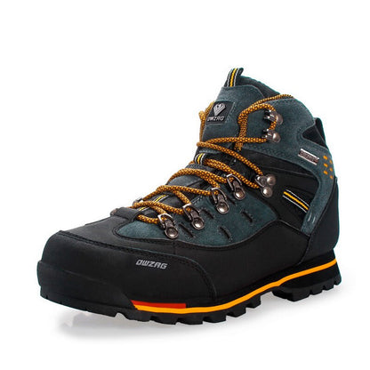 Men's Waterproof Hiking Shoes for Mountain Trails yellow 44 by HitMyNeed